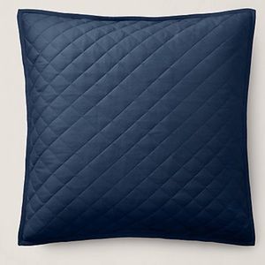 *Ralph Lauren Cromwell Quilted Euro Sham Navy